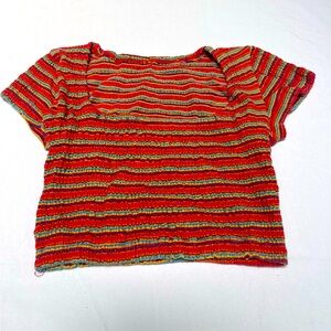 Early 90s vintage raver crop top